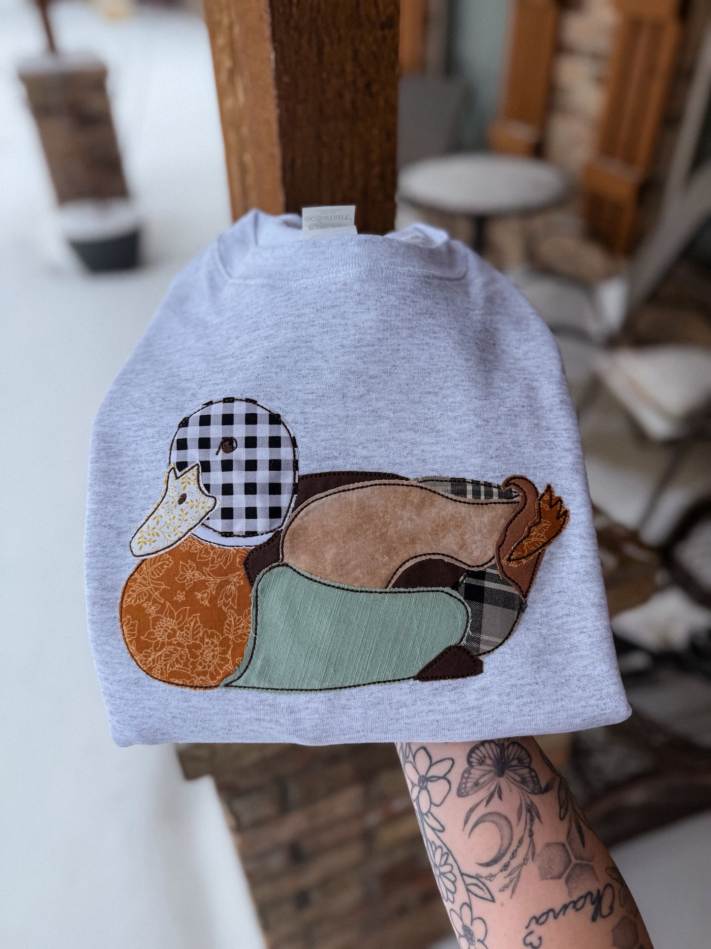 Embroidered Mallard Crewneck