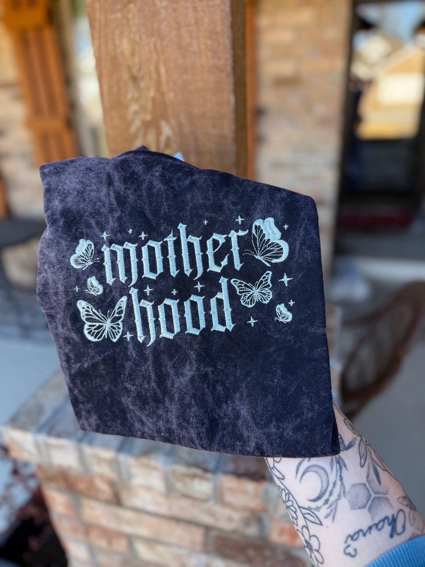 Motherhood Embroidered Tee