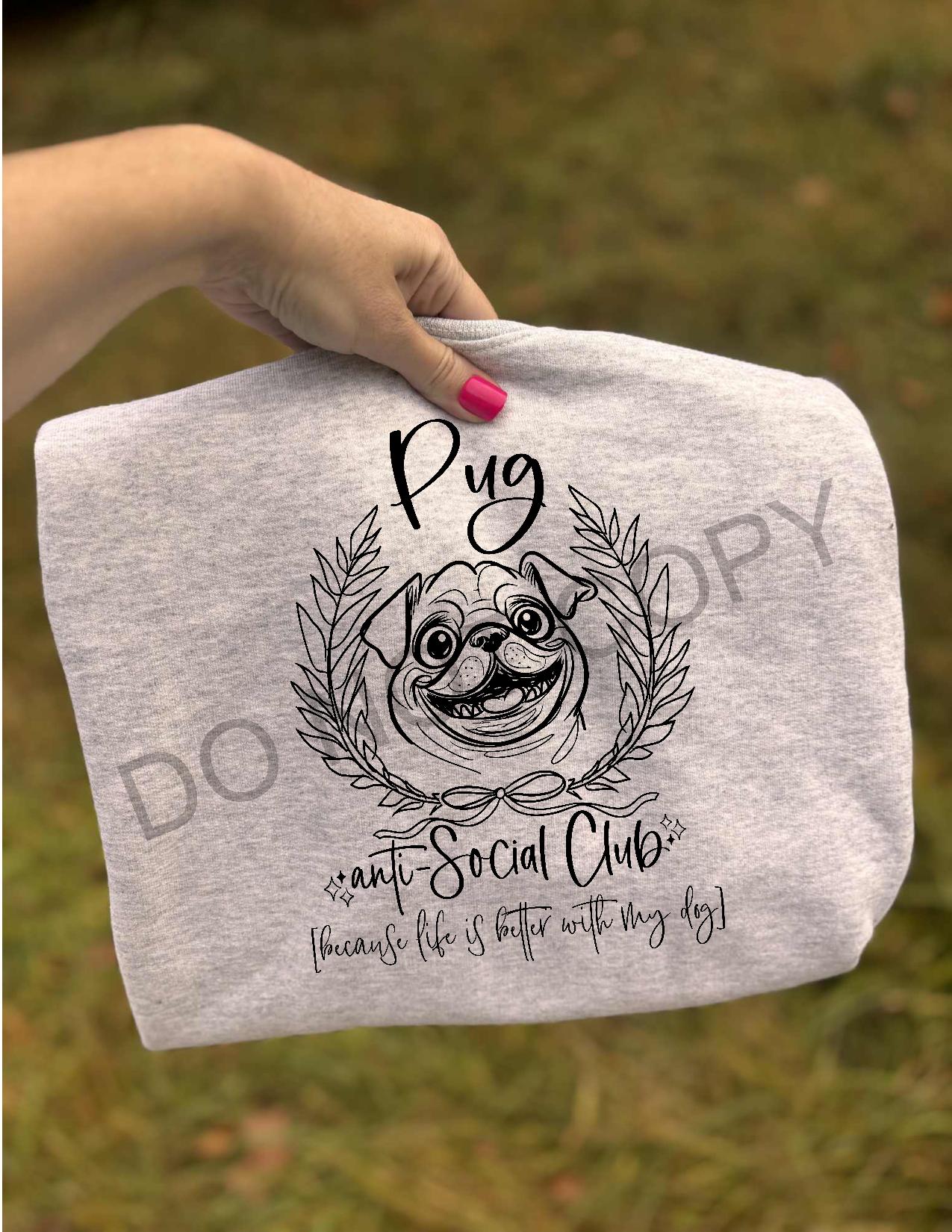 Pug Anti-Social Tee