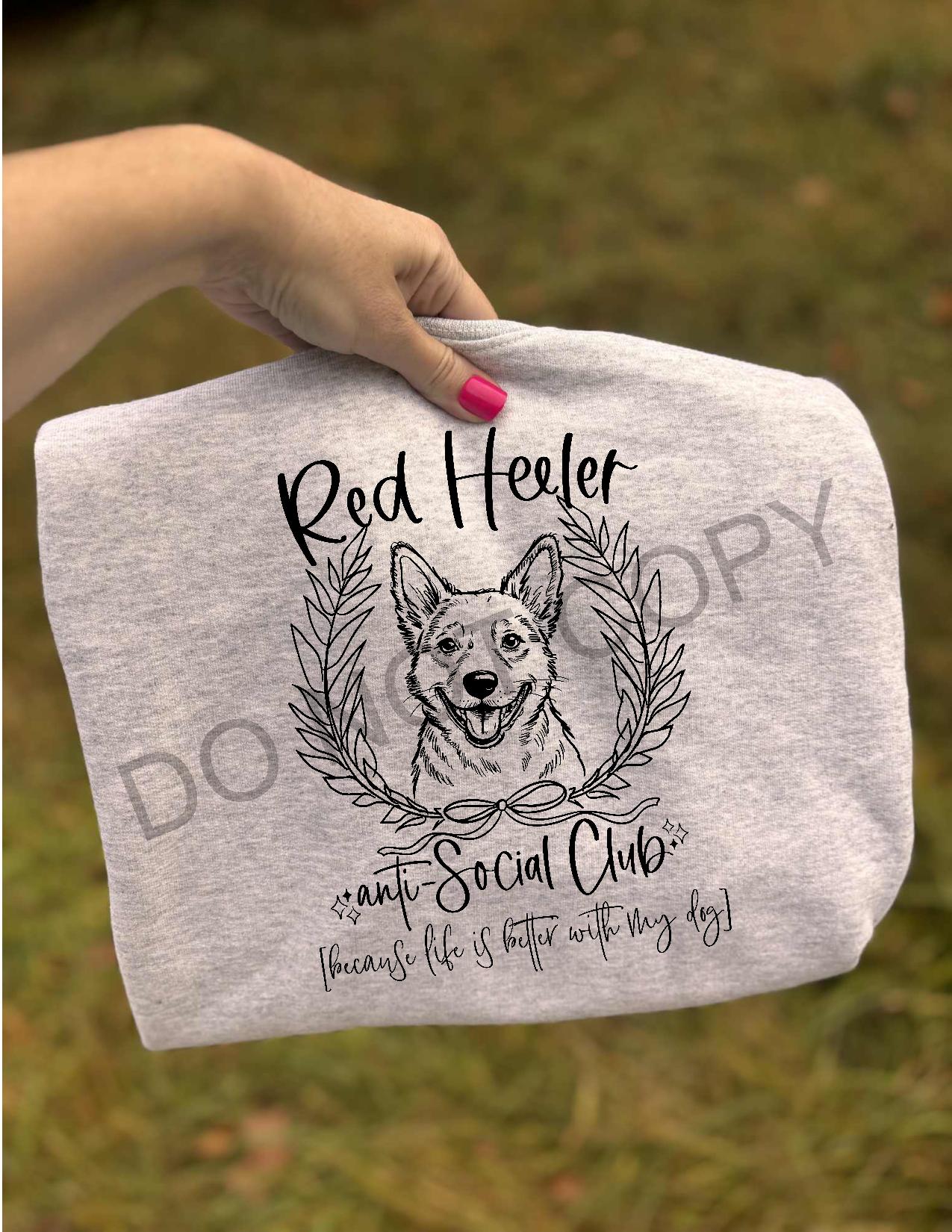 Red Heeler Anti-Social Tee