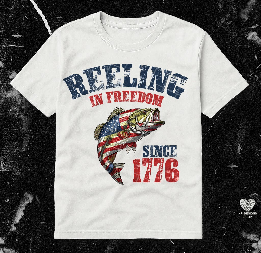 Reeling in Freedom Tee