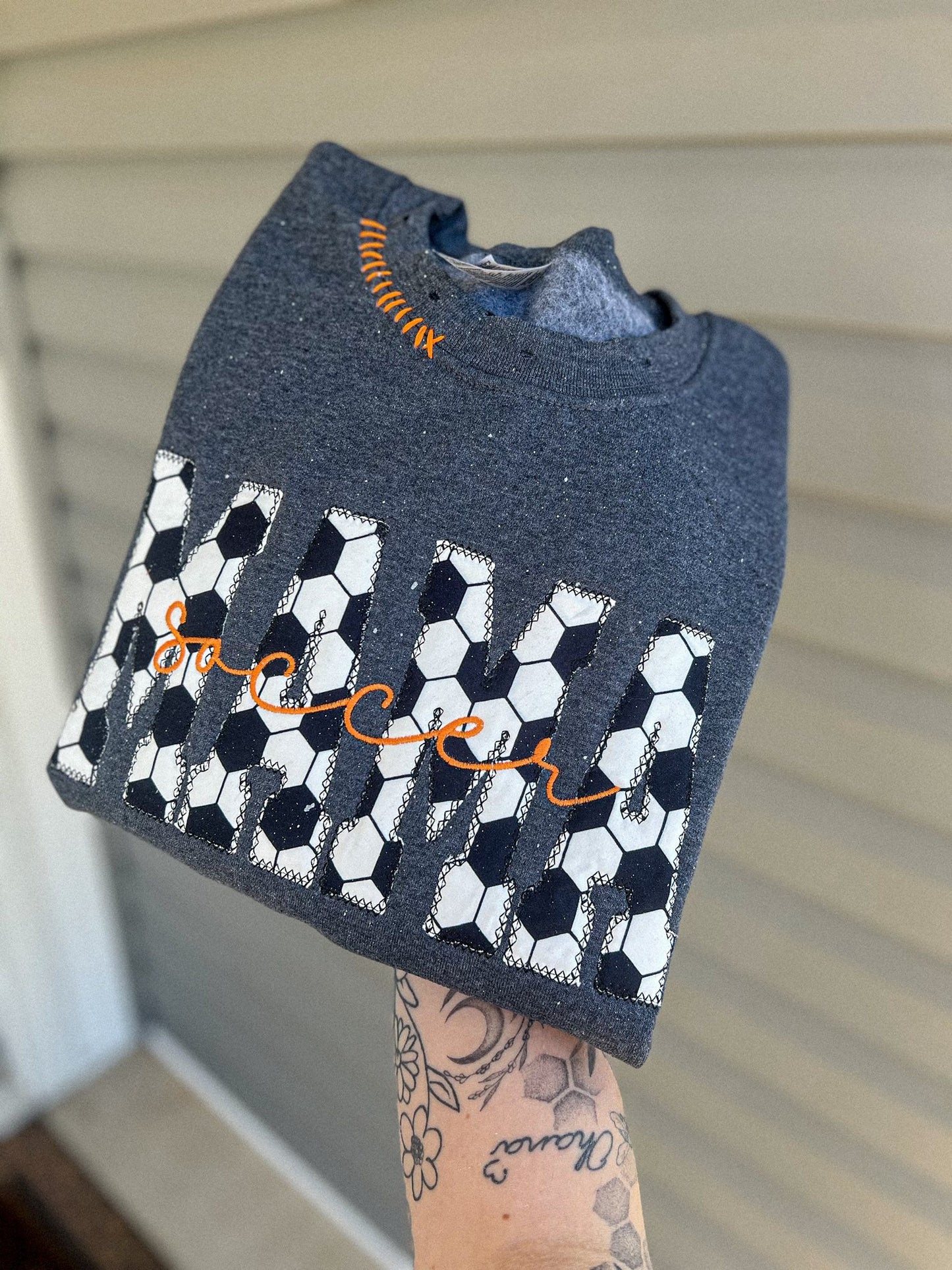 Soccer Mama Embroidered Crewneck